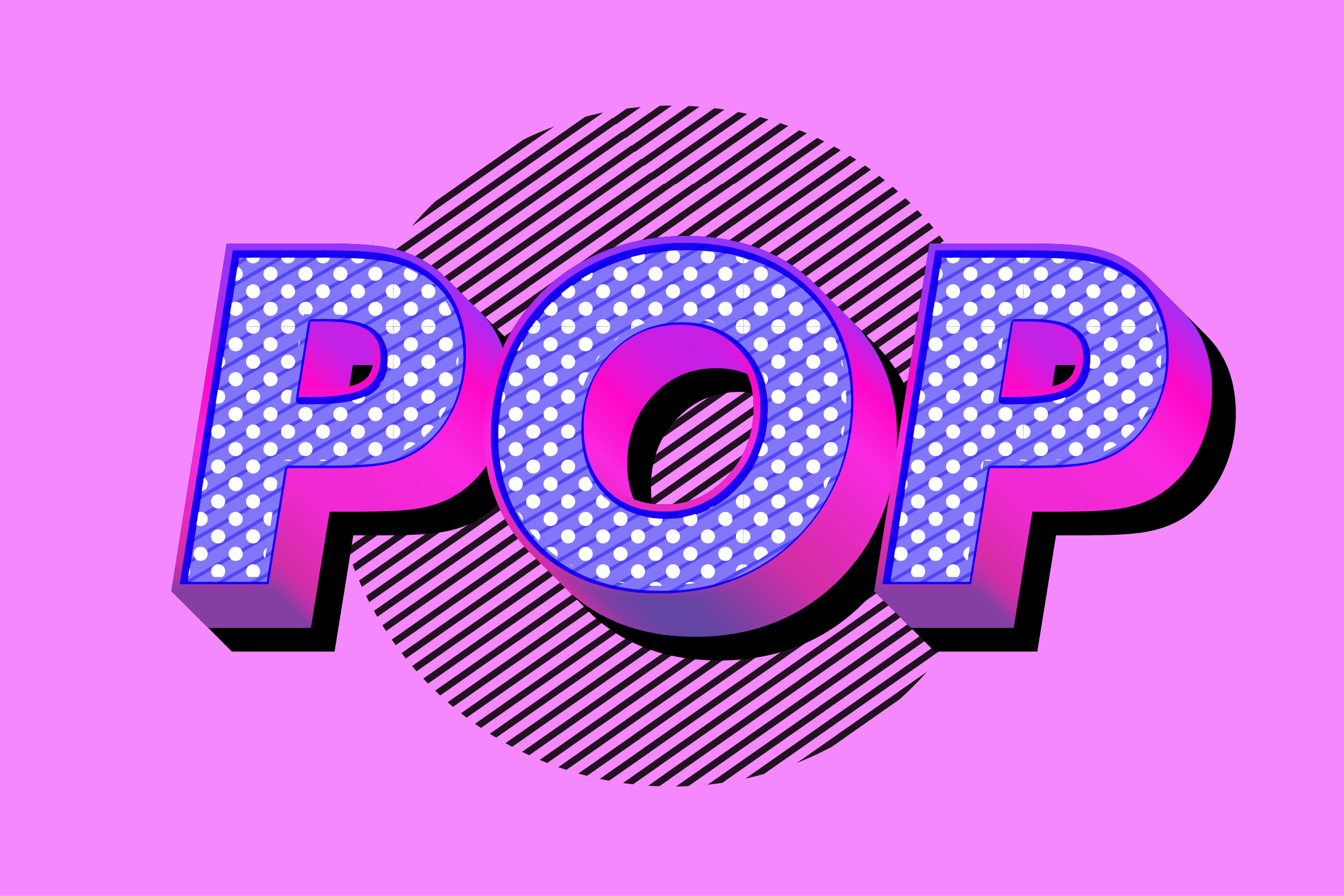 Pop Art Text Effect for Illustrator by memetxsaputra